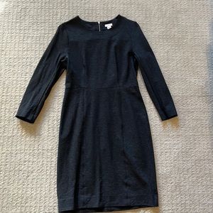 J. Crew gray dress size 4. Mid length with 3/4 sleeves